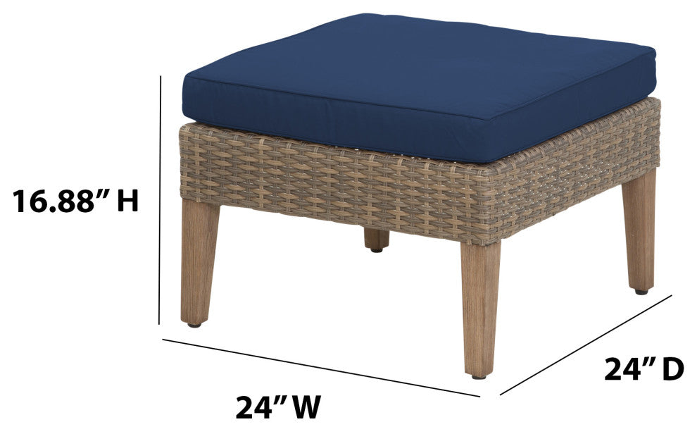 Isla 7-Piece Outdoor Conversation Set With Club Chairs, Loveseat, Stone