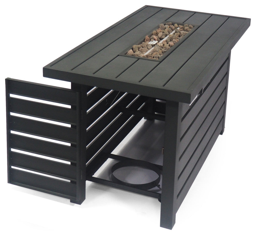 Muriel Rectangular Iron Fire Pit