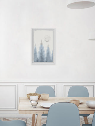 "Mountain Sharp" Framed Painting Print, 12"x18"