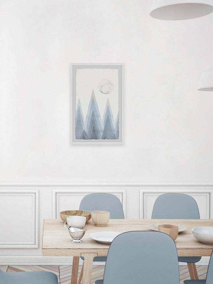 "Mountain Sharp" Framed Painting Print, 12"x18"