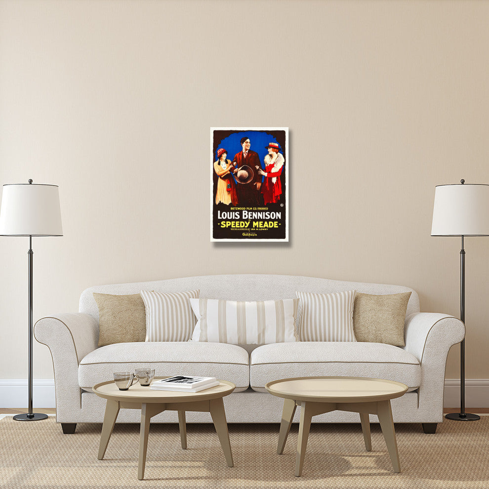"Speedy Meade" Stretched Canvas Giclee by Hollywood Photo Archive, 24x36"