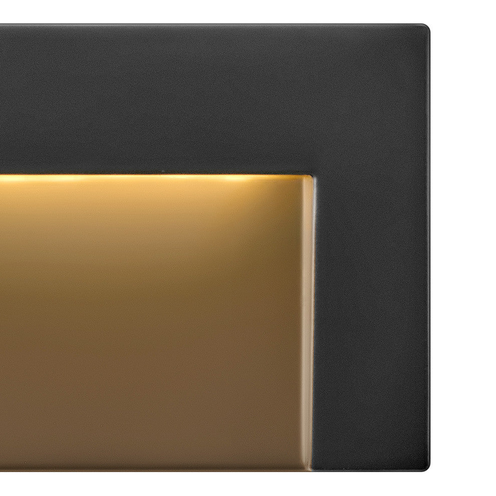 Hinkley Taper Landscape Light, Satin Black, Horizontal Deck Sconce
