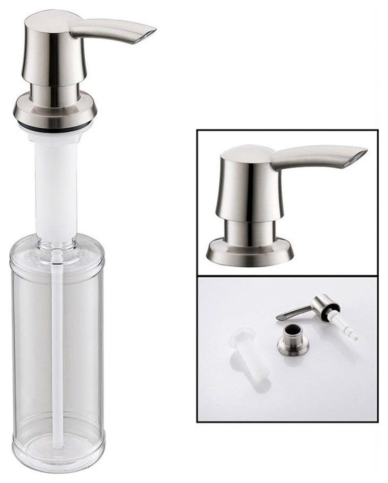 Soap Dispenser for Kitchen Sink, Brushed Nickel