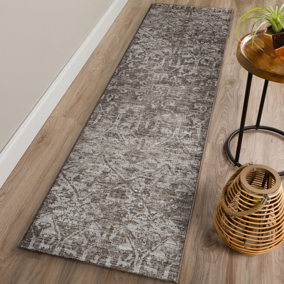 Aberdeen AB1 Fudge 2'3" x 7'6" Runner Rug
