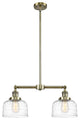 INNOVATIONS 209-AB-G713-LED 2-Light Island Light Antique Brass