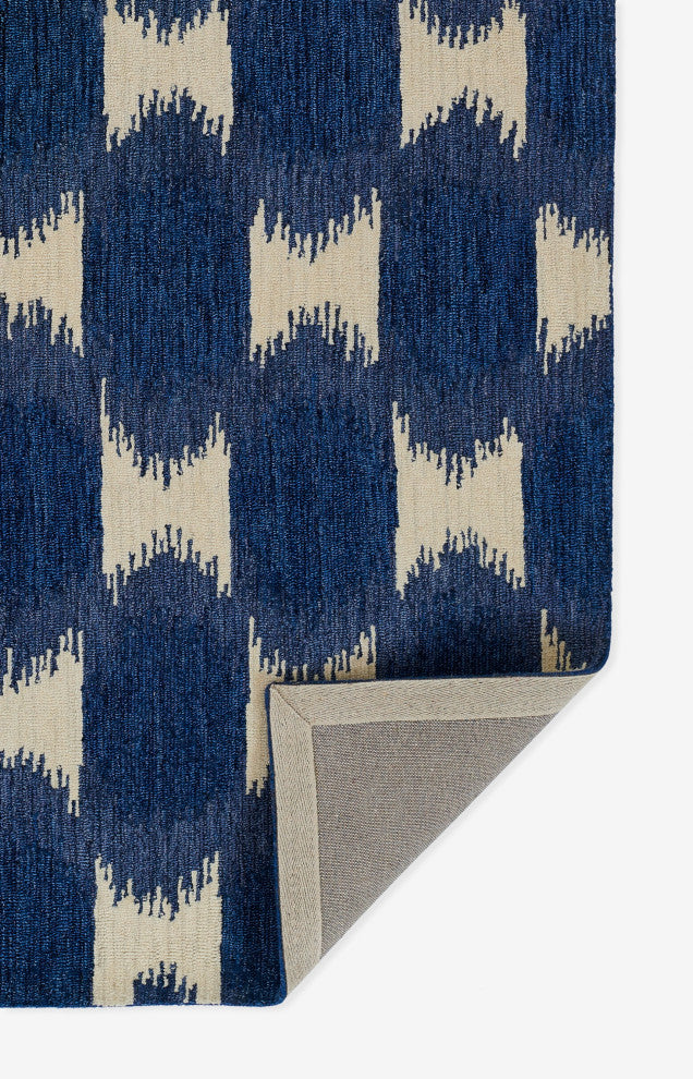 Momeni Leiden Hand Tufted Wool Navy Area Rug 9' X 12'