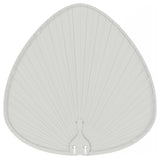 Islander DC 22" Indoor/Outdoor Wide Oval Palm Blade Set of 5 Matte White