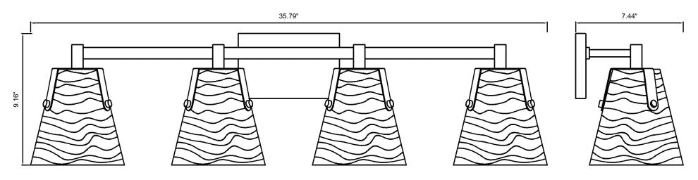 Z-LITE 4-Light Vanity, Chrome