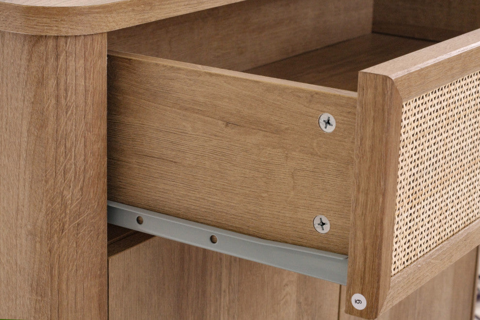 Thelma KD Rattan Small Cabinet 1 Drawer and 2 Doors