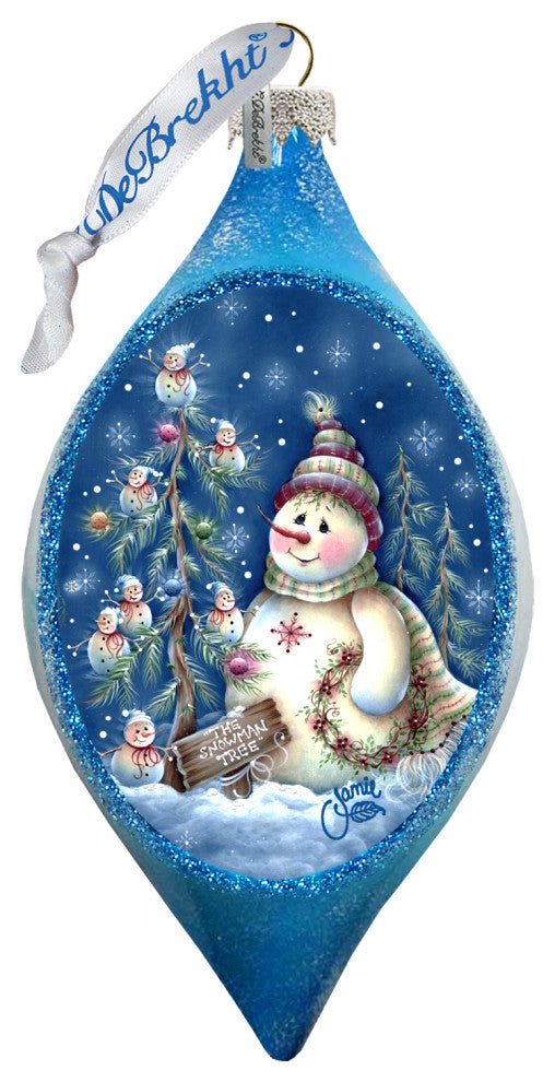 Old Fashion Christmas Drop Glass Ornament
