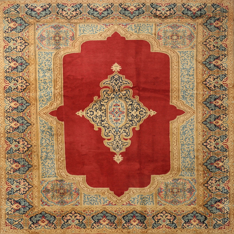 Ahgly Company Indoor Square Traditional Area Rugs, 4' Square