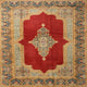 Ahgly Company Indoor Square Traditional Area Rugs, 4' Square