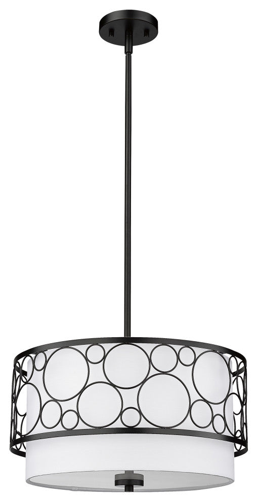 Zlite 197-17MB 3-Light Pendant, White