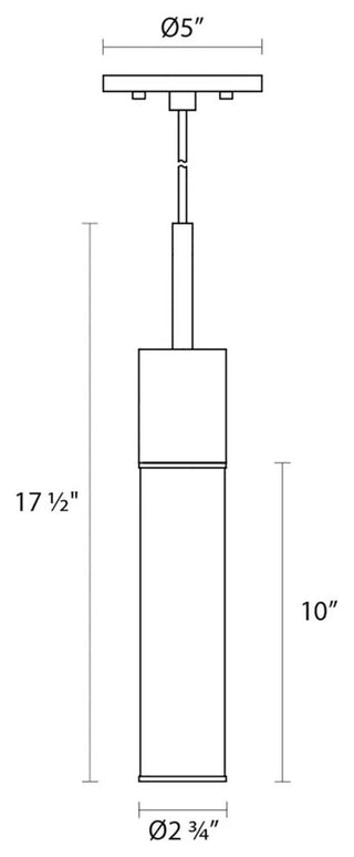 Sonneman Gotham Pendant, Textured Black