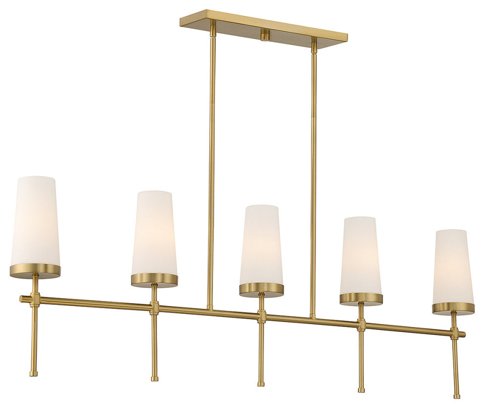 Savoy House 1-2803-5-322 5-Light Linear Chandelier, Haynes