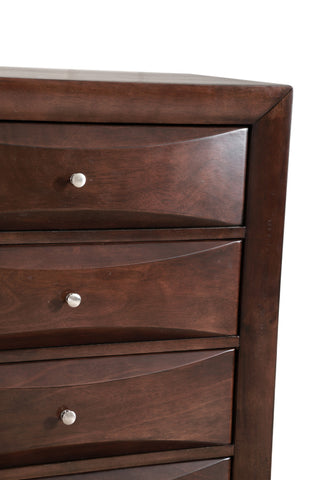 Close-up of the top-front area showing drawers on white background.