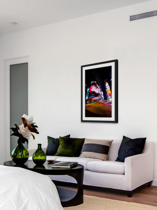 "Time Square by Night" Framed Painting Print, 24"x36"