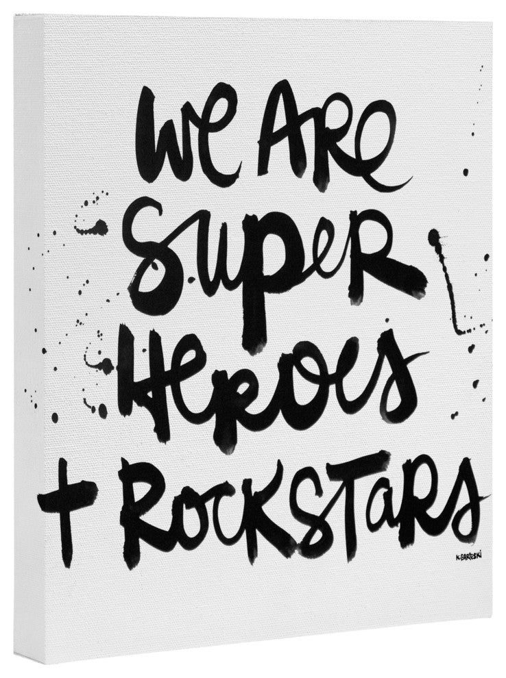 Deny Designs Kal Barteski Superheroes Art Canvas
