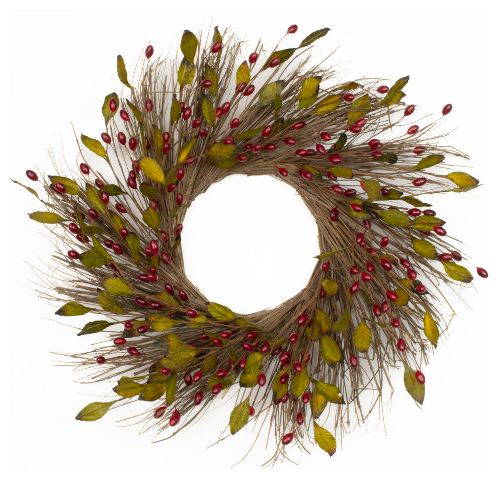Cranberry Spiral Wreath