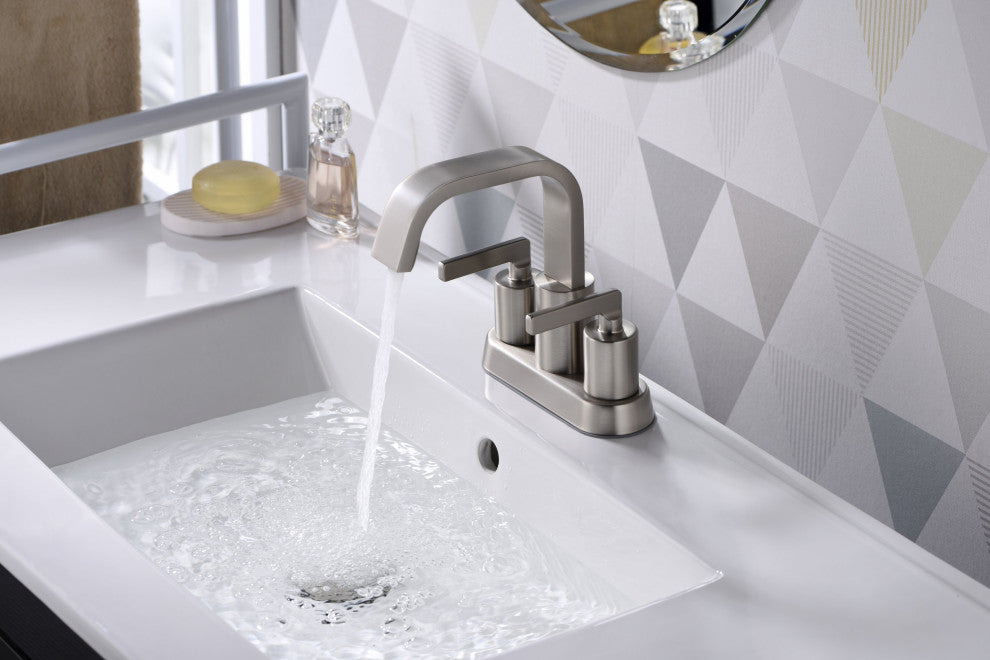 Ultra Faucets UF4681X Two-Handle Bathroom Faucet, Brushed Nickel