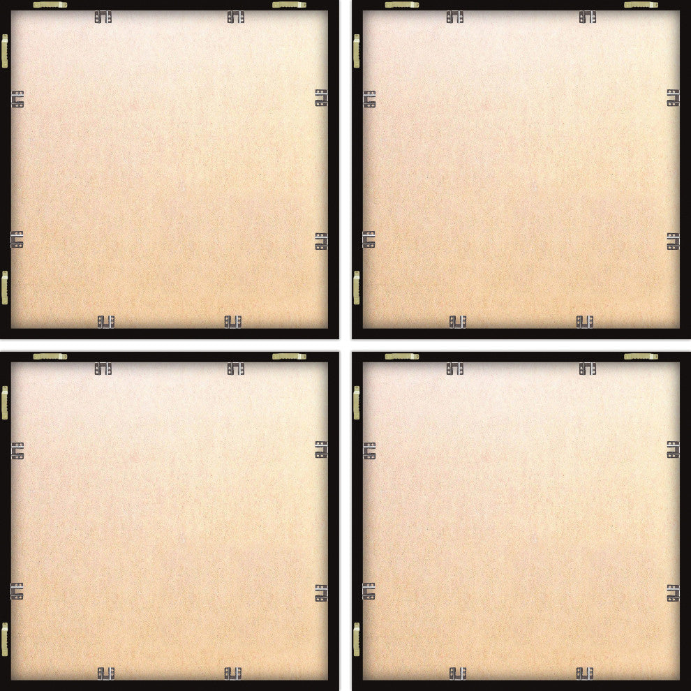 Anchovy and Salmon Quadriptych, 4-Piece Set, 18x18 Panels