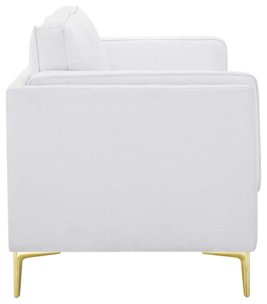 Kaiya Fabric Sofa, White