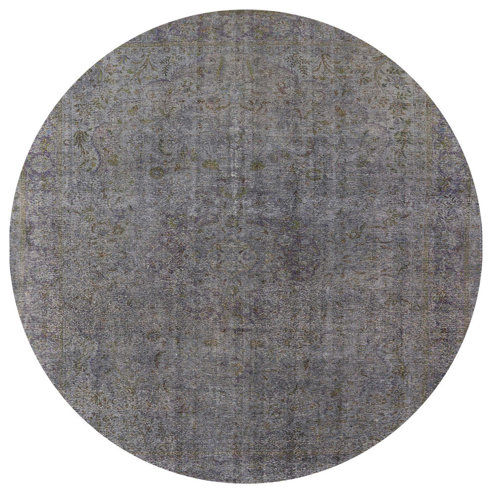 Ahgly Company Indoor Round Mid-Century Modern Area Rugs, 5' Round