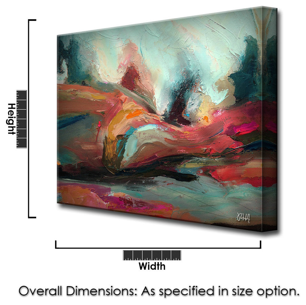 Ready2HangArt ' ABS XII' Abstract Canvas Wall Art, 12"x12"