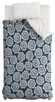 Deny Designs Schatzi Brown Lucy Floral Night Blue Comforter, Twin