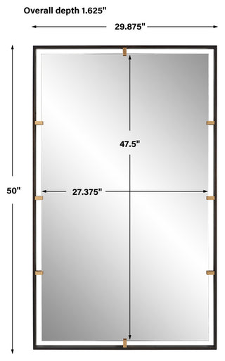 Uttermost 09845 Egon Rectangular Bronze Mirror