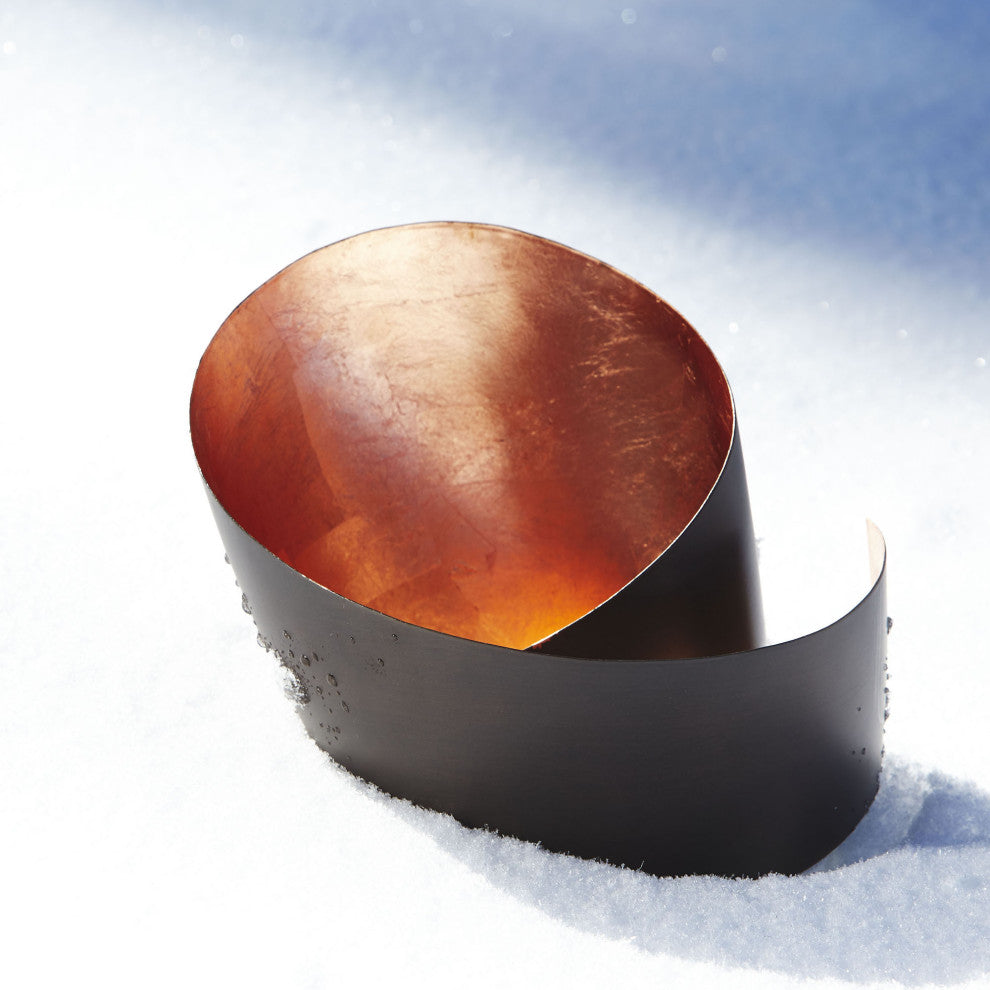 Cyan Mars Candleholder, Copper