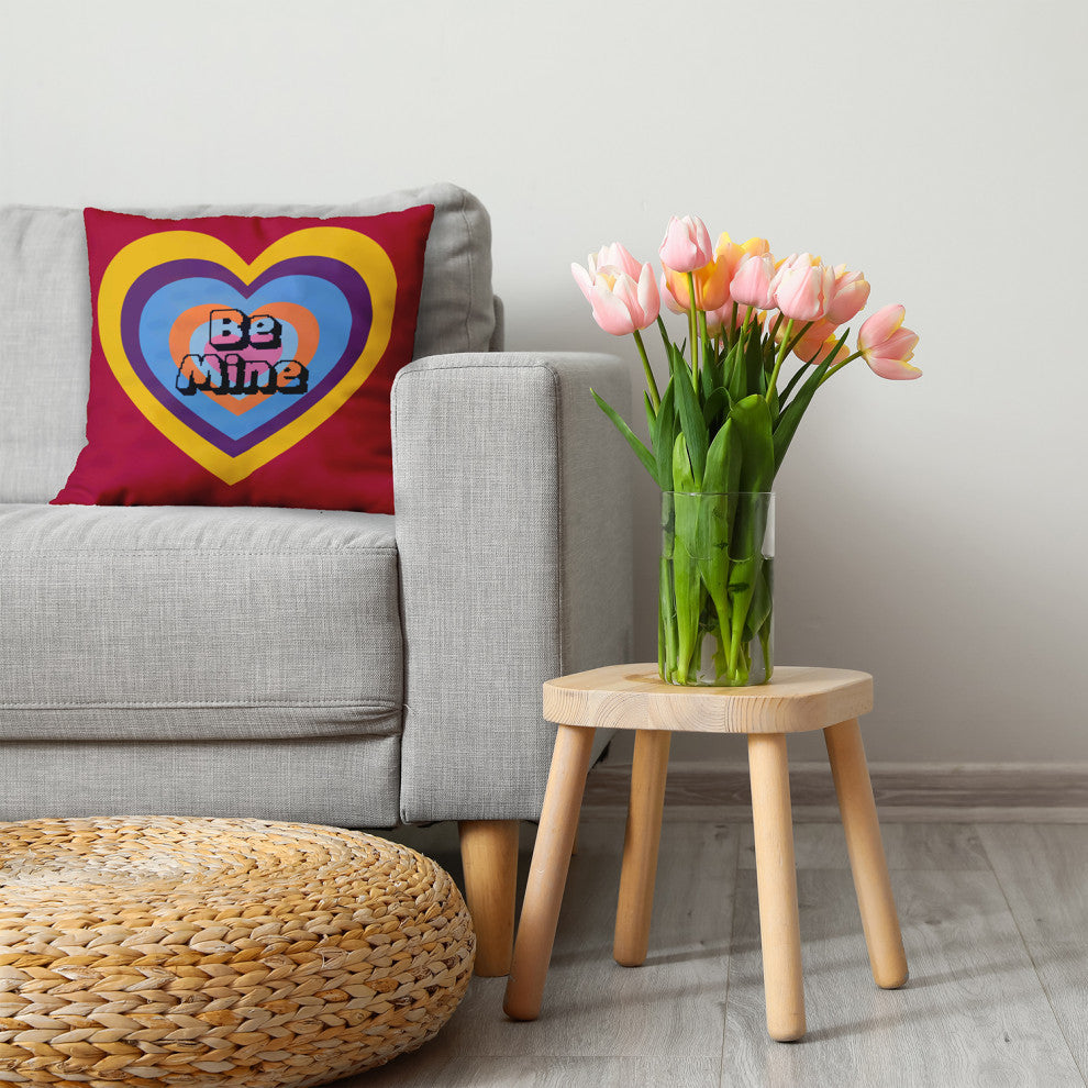 Be Mine Decorative Throw Pillow, Formula One, 26"x 26"