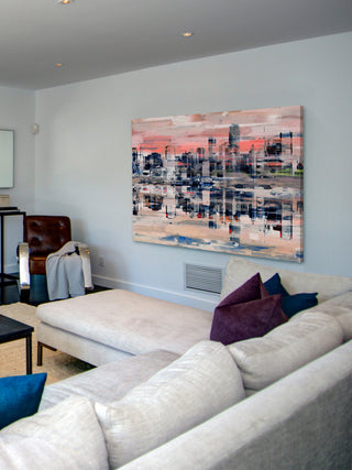"NYC Reflection" Print on Canvas, 18"x12"