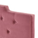 Tufted Headboard, King Size, Velvet, Pink, Modern Contemporary, Bedroom Master