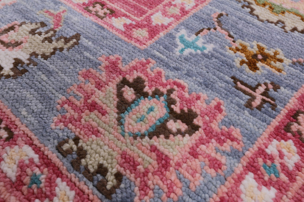 5' 3" X 8' 1" Turkish Oushak Hand Knotted Wool Rug - Q15352