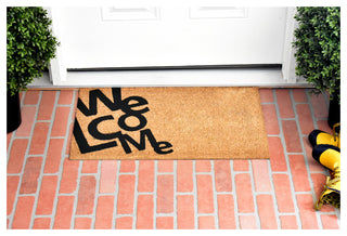 Calloway Mills Angle Welcome Doormat, Natural/Black, 24x36