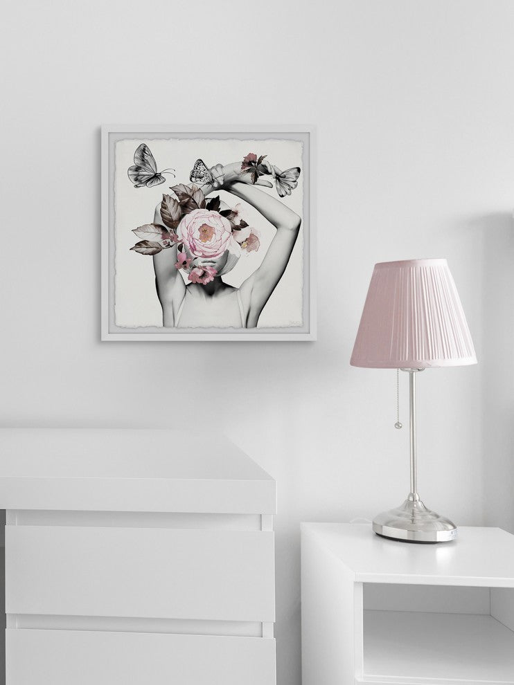 "Flower Diva" Framed Painting Print, 12"x12"