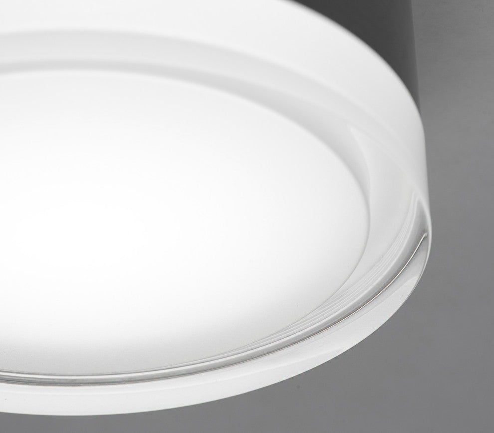 Emma LED Vanity Light, Black, 6"