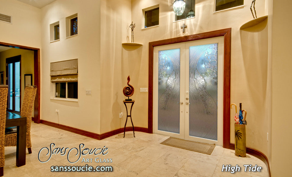 Interior Prehung Door or Interior Slab Door - High Tide - Cast Glass CGI 033...