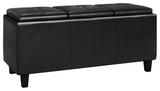Avalon Tray Storage Ottoman with Lift Up Lids