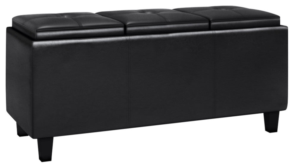 Avalon Tray Storage Ottoman with Lift Up Lids
