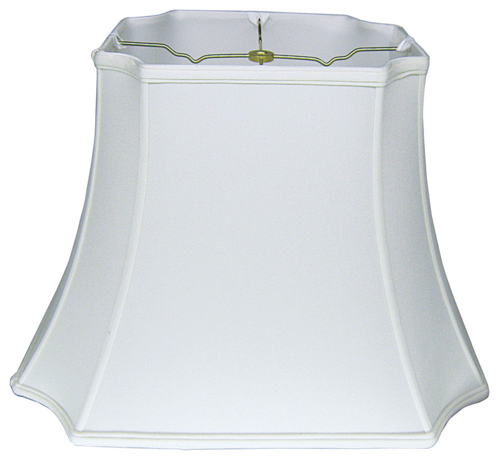 11" Snow Inverted Rectangle Shantung Lampshade