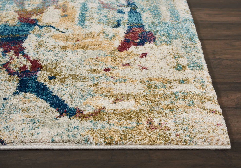 Nourison Fusion Cream/Multicolor Area Rug, 7'10"x10'6"