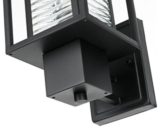 Home Living 7" Outdoor Wall Sconce, Black