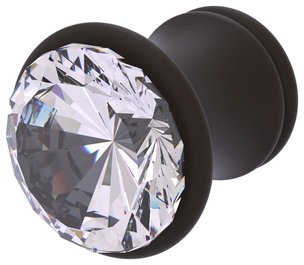Carolina Crystal Cabinet Knob, Oil Rubbed Bronze