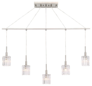 Woodbridge Lighting Candice Linear Pendant, Frosted Square