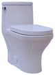 Ucore 28" Comtemporary Elongated One Piece Toilet, Single Flush 1.28gpm
