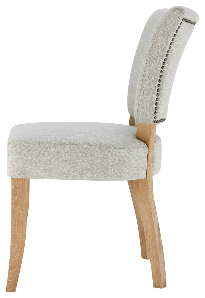 Austin Fabric Dining Side Chair, Rice