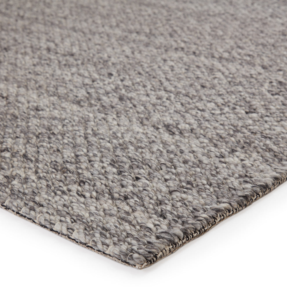 Jaipur Living Karlstadt Handmade Solid Gray/Silver Area Rug, 5'x8'