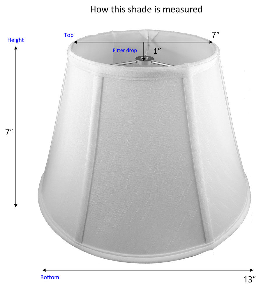 McKinley Round Faux Silk Lampshade